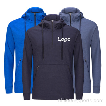 Aangepaste modeontwerp heren sporten ademende hoodies